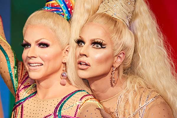 Double Act – Courtney Act Meets Her Wax Figure At Madame Tussauds Sydney’s PRIDE Zone